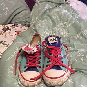 Adults blue converse sneakers